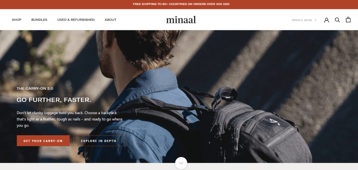 minaal homepage
